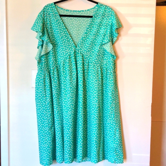 Shein Green floral sundress - Picture 1 of 5